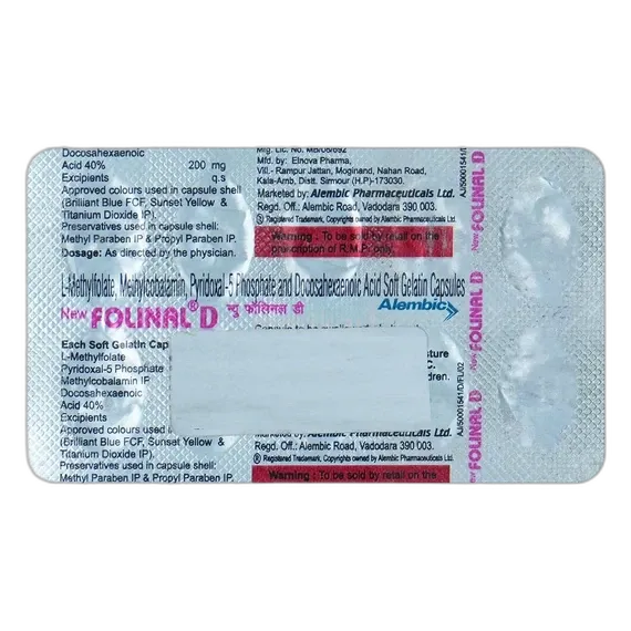 folinal d 10mg tablet 10's